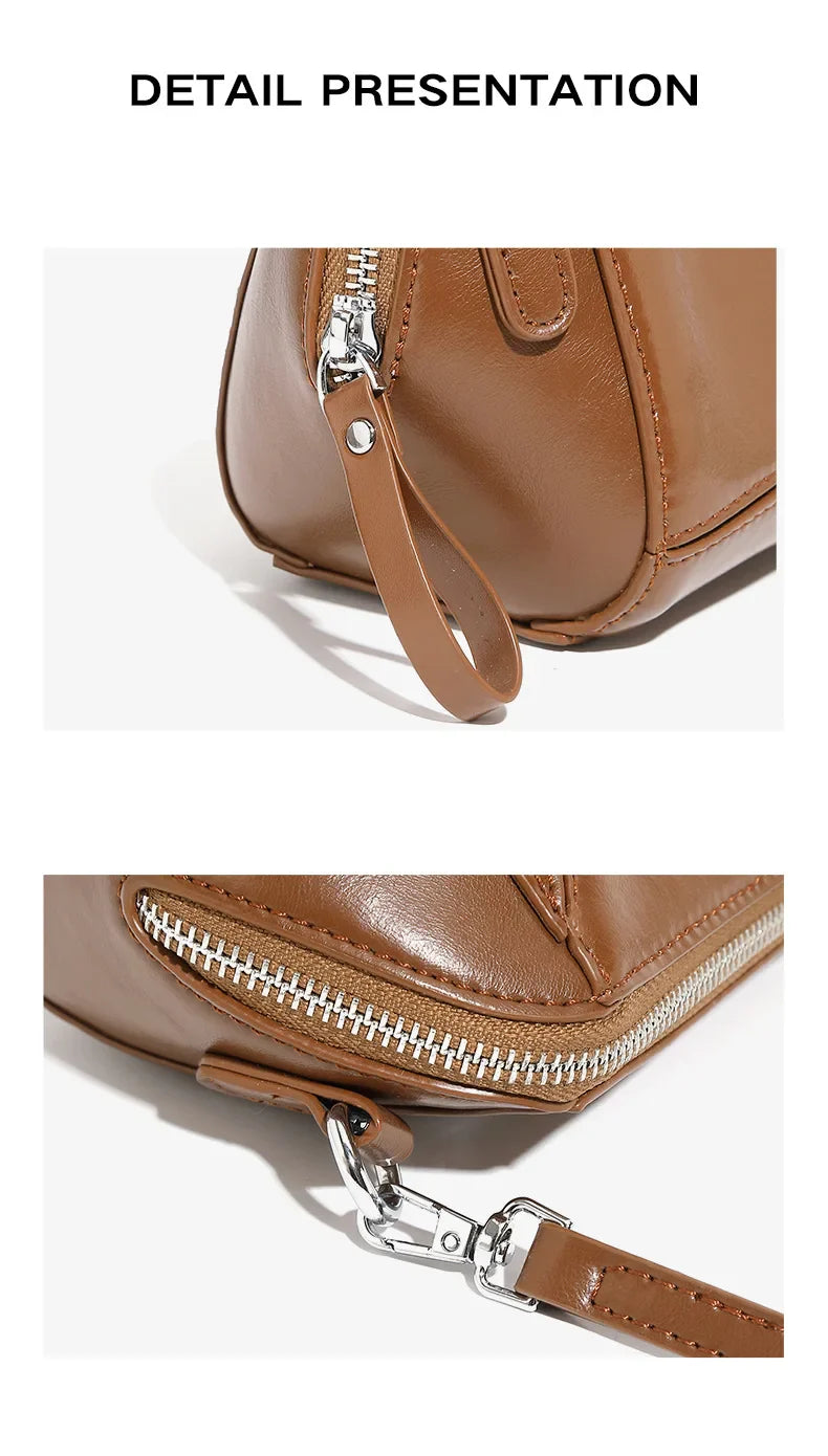 timeless soft leather crossbody bag black or brown