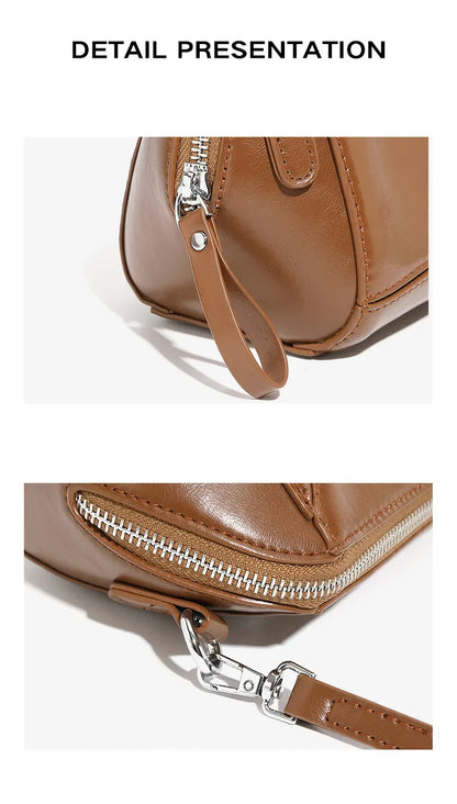 timeless soft leather crossbody bag black or brown