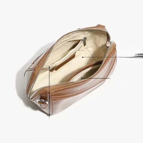 structured square black or brown handbag premium leather