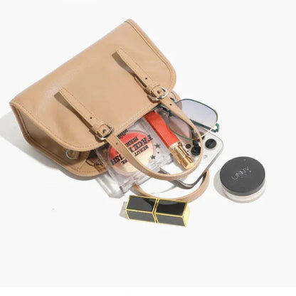 Eleganzia - Minimalist Leather Crossbody Bag - Elegantia