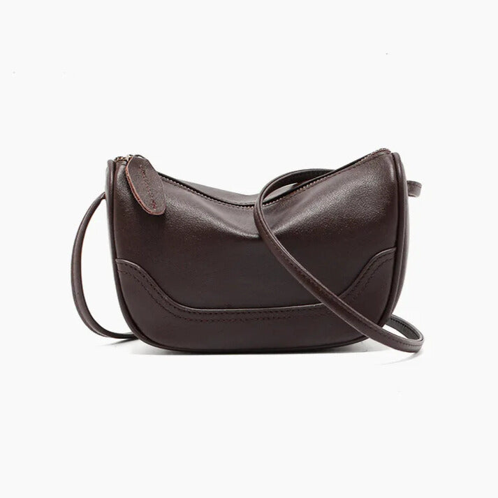 Vintage Charm - Leather Mini Bag - Elegantia