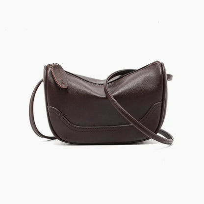 Vintage Charm - Leather Mini Bag - Elegantia