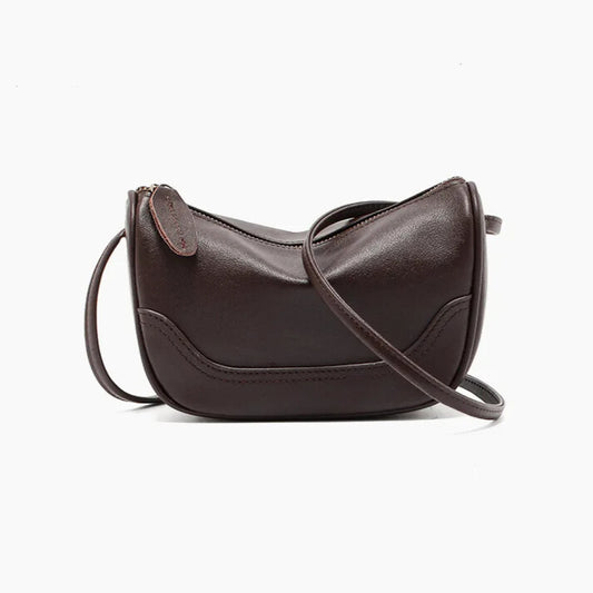 Vintage Charm - Leather Mini Bag - Elegantia