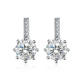 Vintage Long Earrings – 925 Sterling Silver with AAA Zircon Stones