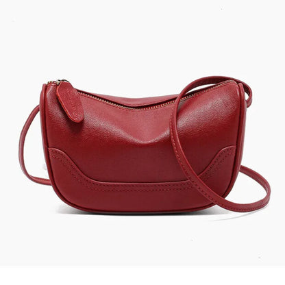 Vintage Charm - Leather Mini Bag - Elegantia