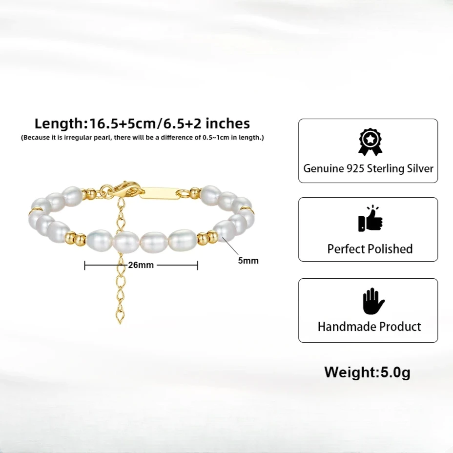 Classic freshwater pearl bracelet for daily wear