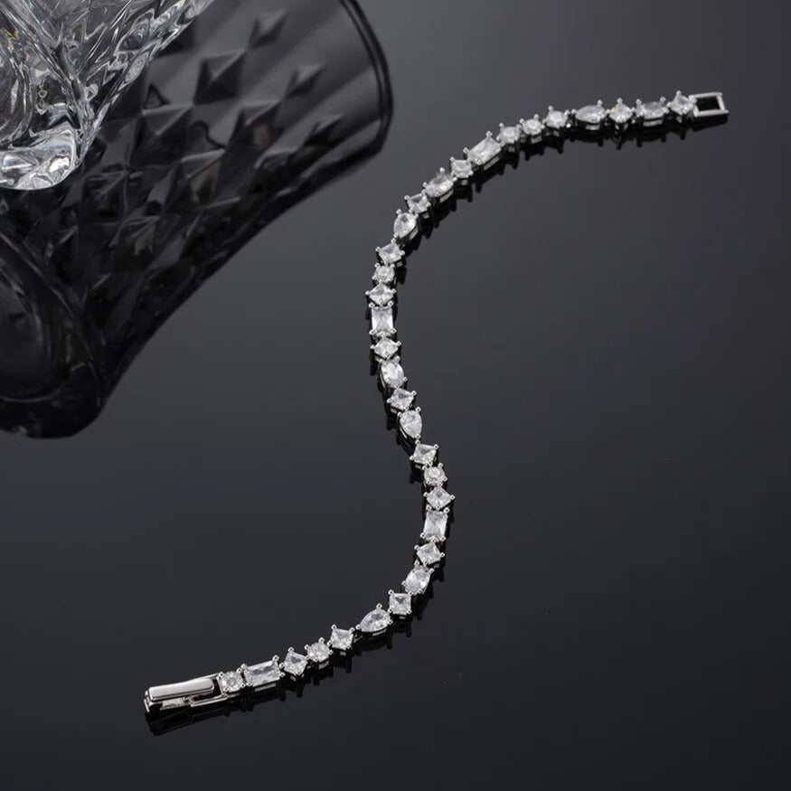 timeless sterling silver tennis bracelet Elegantia