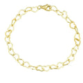Heart Link Chain Bracelet – 14K Gold Plated