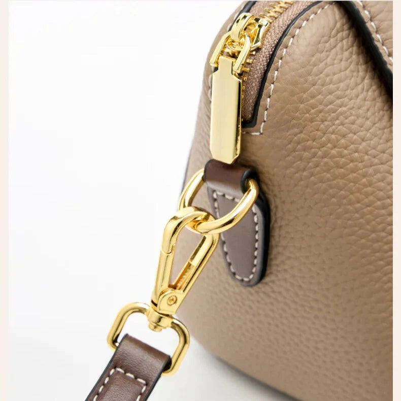 women detail leather mini handbag