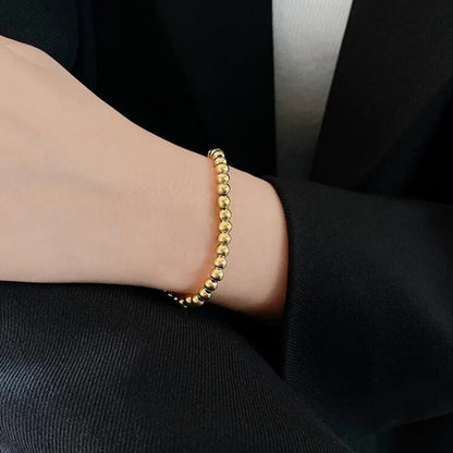 elegant ball chain bracelet sterling silver gold plated