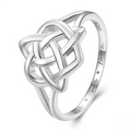 Celtic Knot Ring  925 Sterling Silver for woman — platinum-plated; fine jewellery