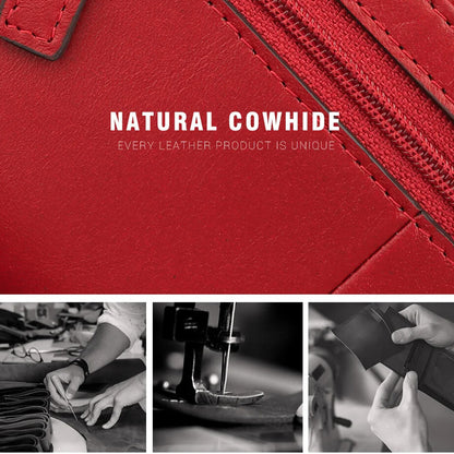 genuine natural cowhide wallet with zip and hasp