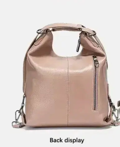 versaLuxe  khaki essentials capacity layout in back display