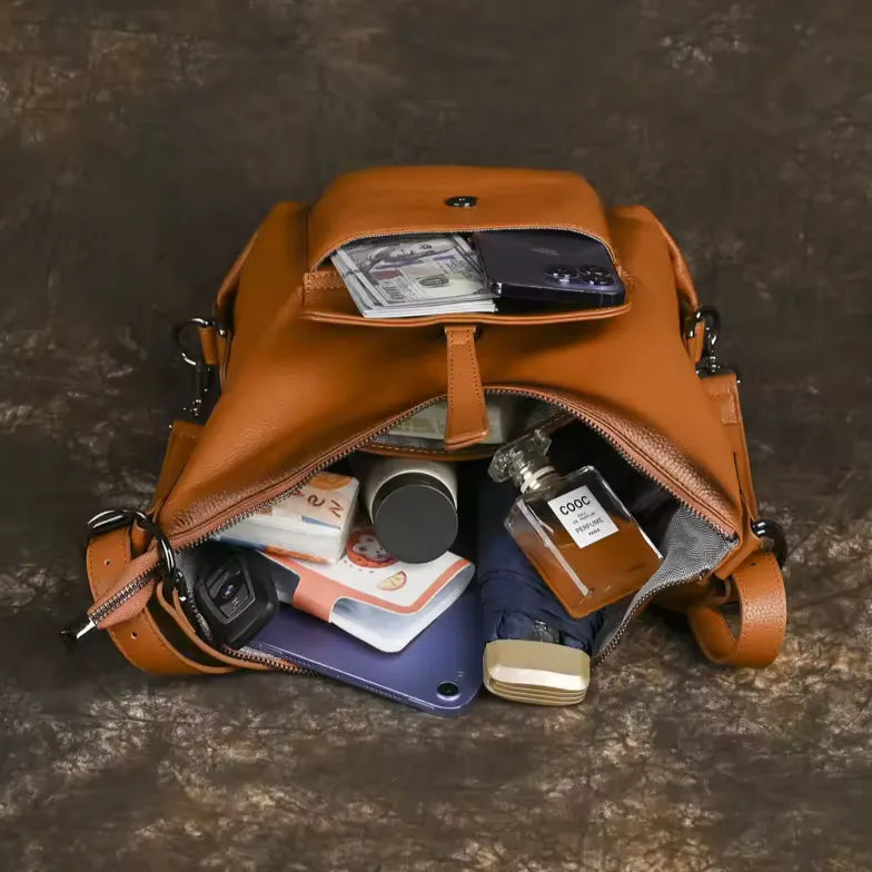 VersaLuxe black, brown or khaki colors essentials capacity layout