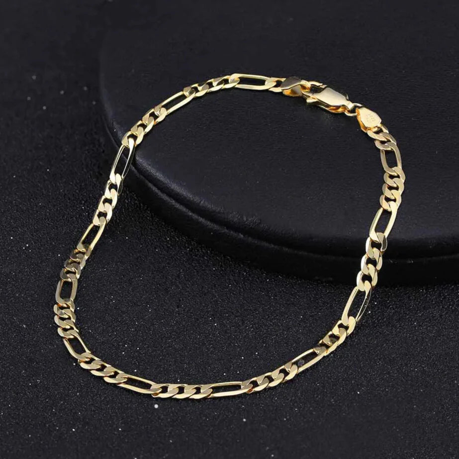 classic Italian figaro chain bracelet Elegantia