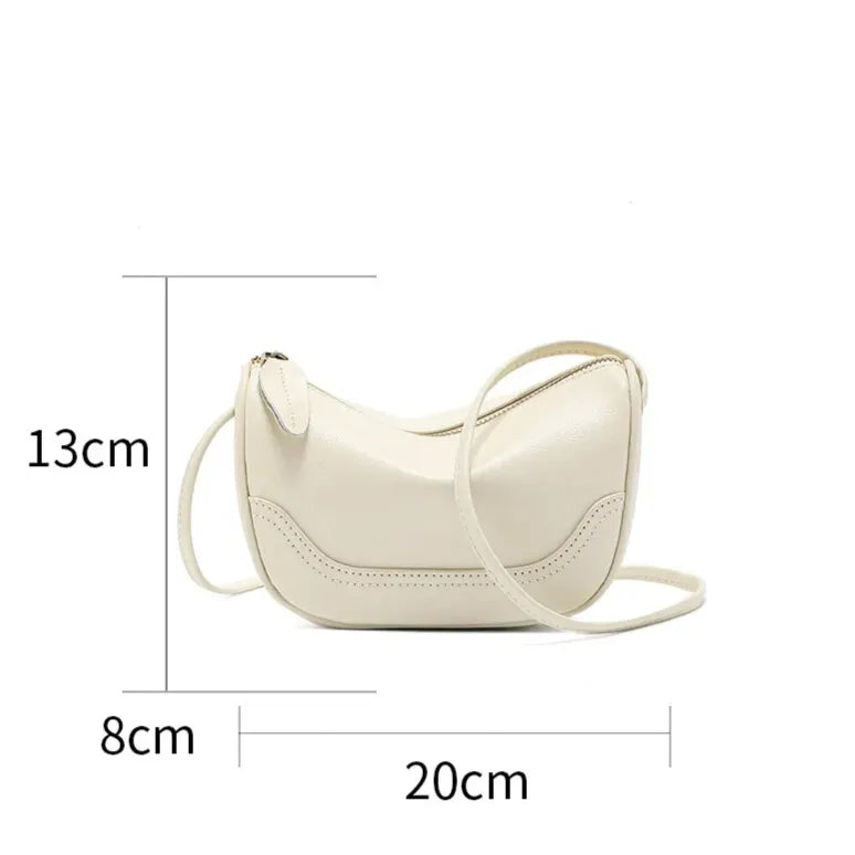 size leather bag crossbody for ladies