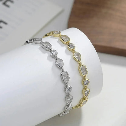 elegant gold or silver jewellery bracelet for women